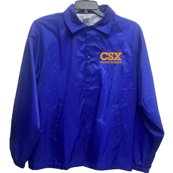 CSX Transportation Railroad Embroidered Lightweight Windbreaker Coach's Jacket #41-0022