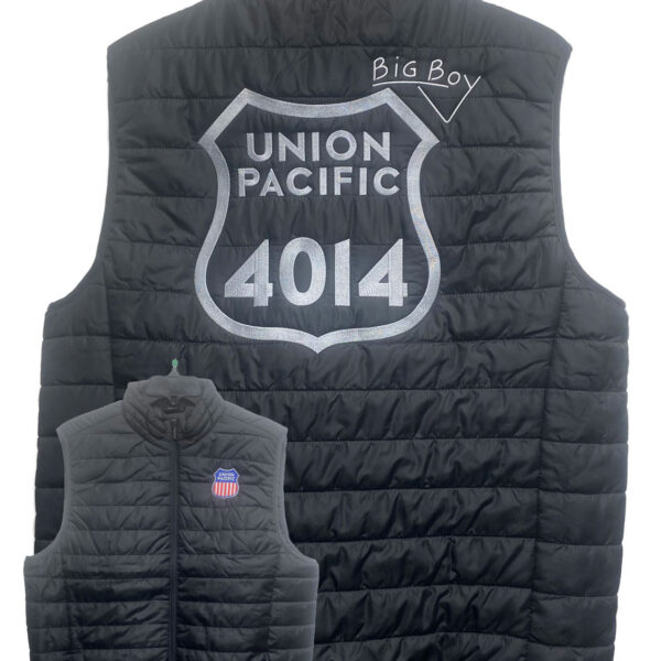 Union Pacific Railroad 4014 Big Boy Embroidered Lightweight Puffer Vest #45-0510