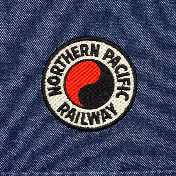 Northern Pacific Railway Embroidered Denim Shirt #80-0039DS