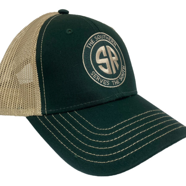 Southern Railway Serves the South Dark Green & Khaki Mesh Cap #40-0027GKM