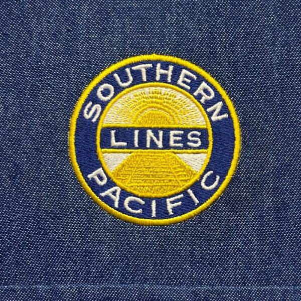 Southern Pacific Railroad Embroidered Denim Shirt #80-0002DS