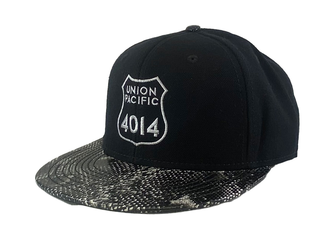Union Pacific Railroad 4014 Big Boy Embroidered Snake Skin Cap Hat #40-4014SS