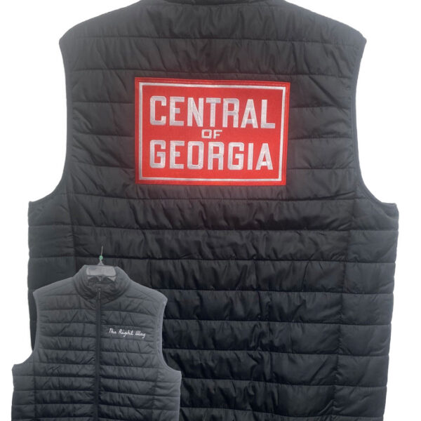 Central of Georgia Railway Embroidered Lightweight Puffer Vest #45-0081