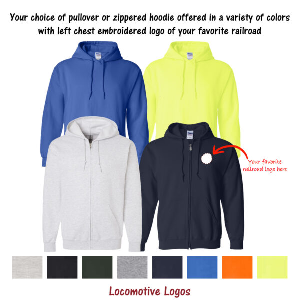 Embroidered Hoodie with Logo Choice #88-0000